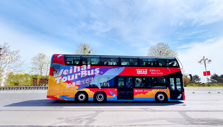 pure electric double-decker sightseeing buses