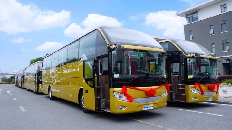 Ônibus turístico Ankai A6 e A8 entregue ao cliente de Changsha