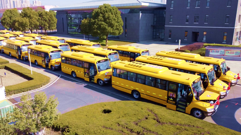 20 unidades de ônibus escolares Ankai S9 para iniciar a operação em Tianjin