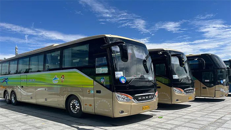 Ônibus Ankai começam a servir o 17º Encontro Esportivo Provincial de Shaanxi 