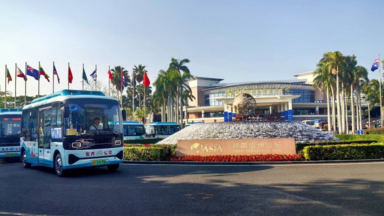 Maré alta em Boao! A Ankai Bus saúda a Cúpula Asiática com a manufatura inteligente chinesa.
