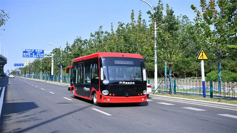 O ônibus Ankai ajuda a acelerar a comercialização da direção sem motorista