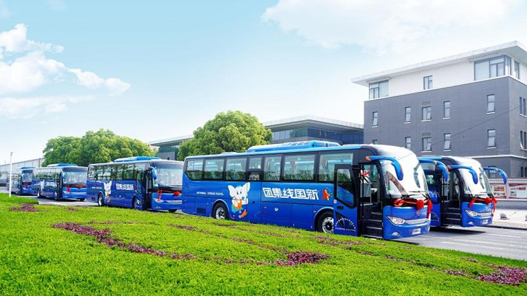 Ônibus turísticos Ankai Electric A6 entregues em Guangxi